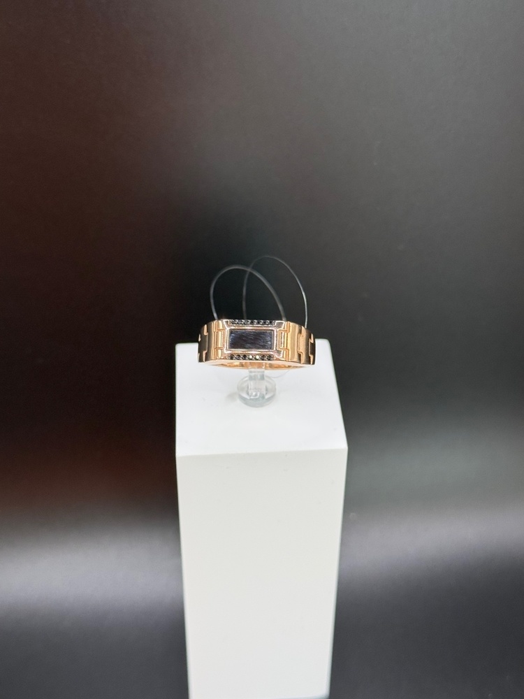 08-540148 КОЛЬЦО ПЕЧАТКА с камнями (Au 585)