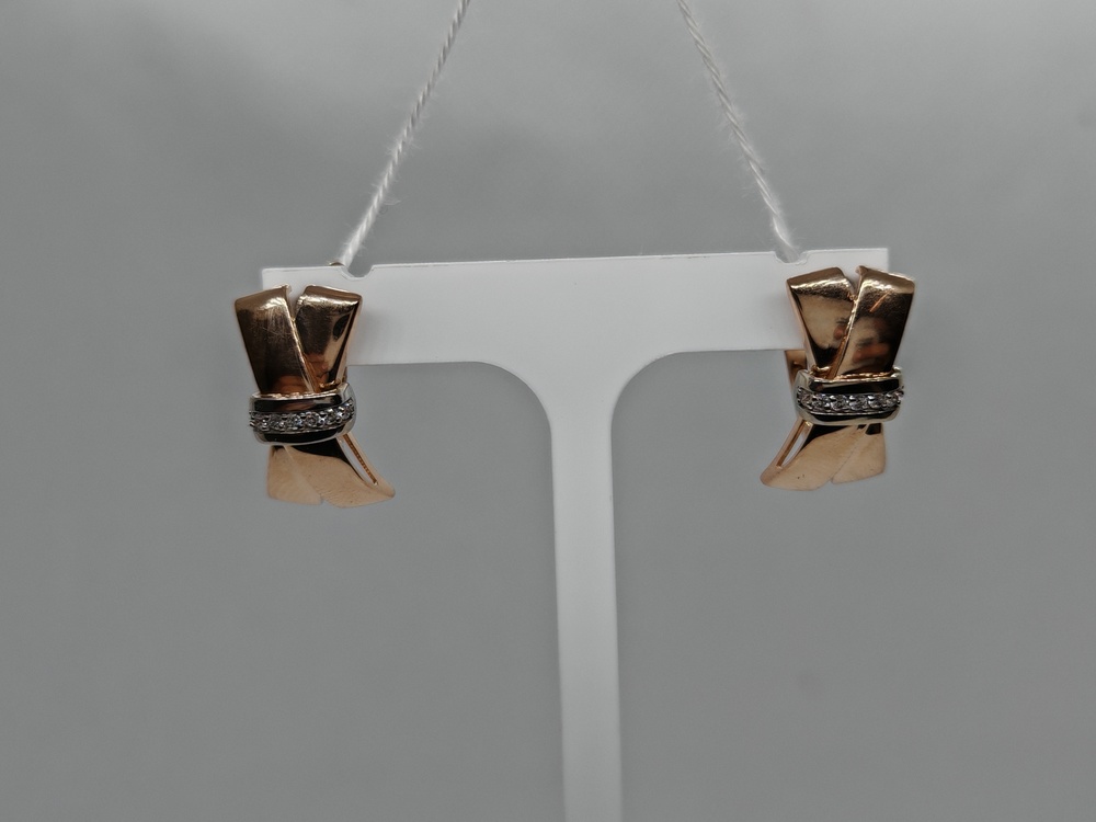 СКМИ585 СЕРЬГИ С КАМНЯМИ (Au 585)