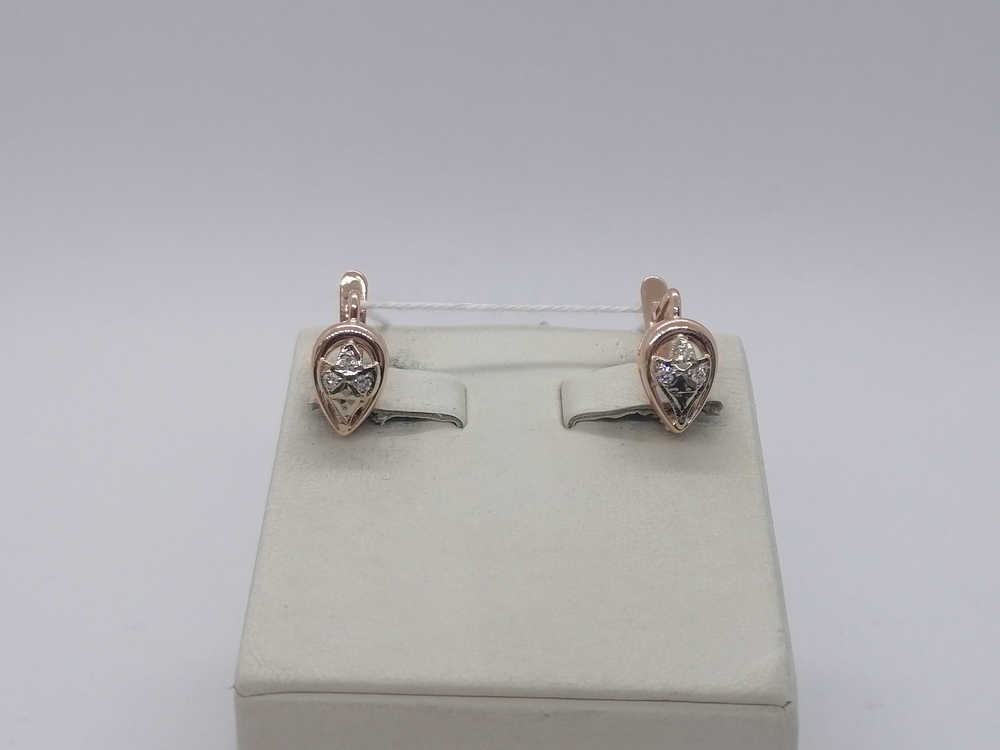 СЕРЬГИ БРИЛЛИАНТ Au 583