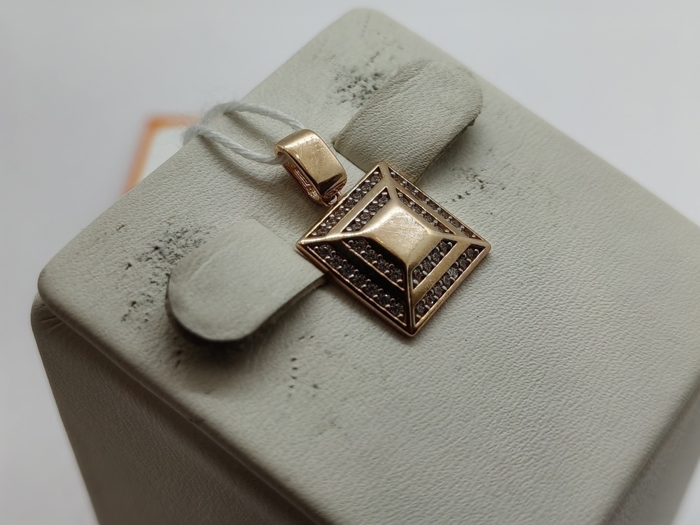 ПОДКМИ585 ПОДВЕСКА С КАМНЯМИ (Au 585)