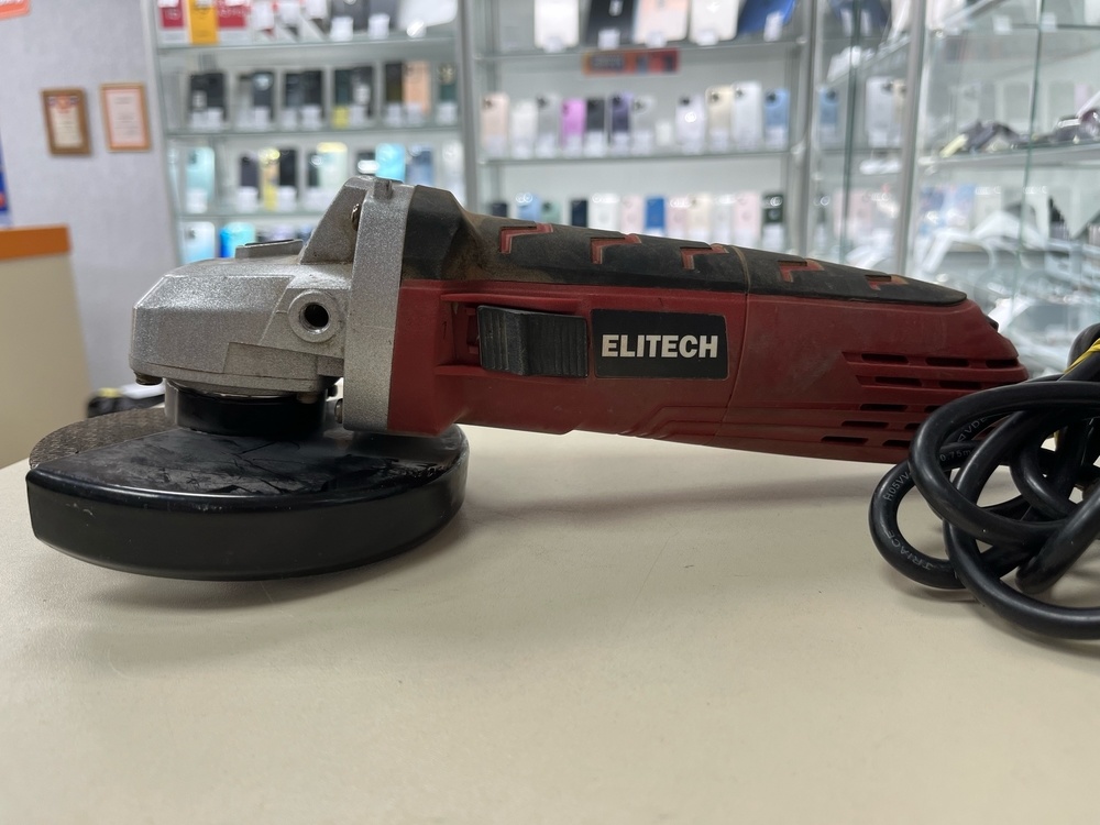 Угловая шлифмашина Elitech МШУ 10-125Э, 1000 Вт, 125 мм
