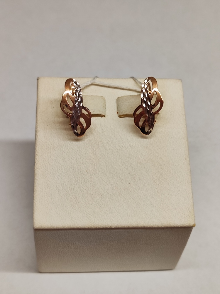 СБКМ585 СЕРЬГИ БЕЗ КАМНЯ (Au 585)