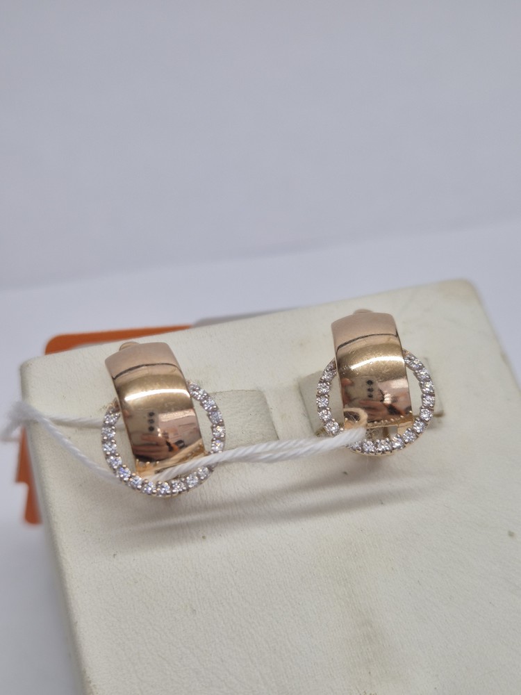 СКМИ585 СЕРЬГИ С КАМНЯМИ (Au 585)