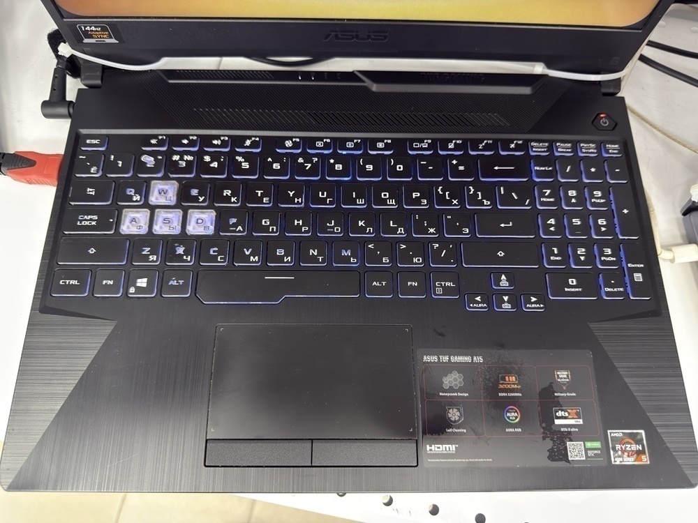 Ноутбук ASUS fx506; Ryzen 5 4600H, GeForce GTX 1650 TI, 16 Гб, 500 Гб, Нет