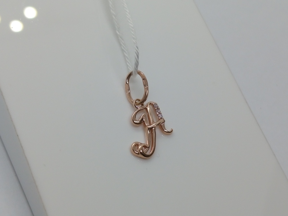 ПОДВЕСКА БУКВА А Au 585