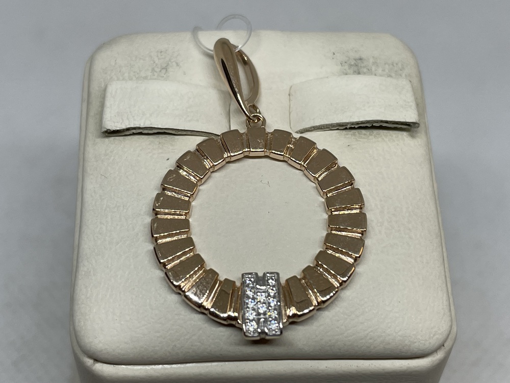 п4684 ПОДВЕСКА С КАМНЯМИ (Au 585)