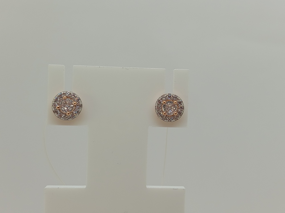 СЕРЬГИ ПУСЕТЫ с камнями (Au 585)