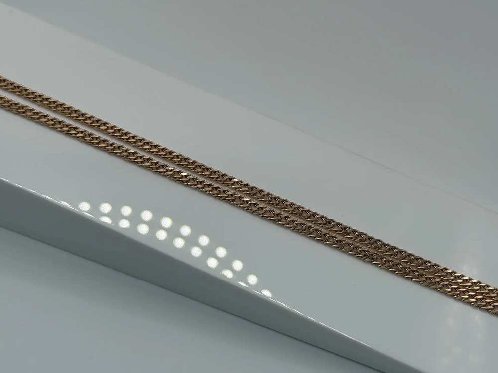 ЦЕПЬ ПУСТОТЕЛАЯ Ромб двойной (Au 585)