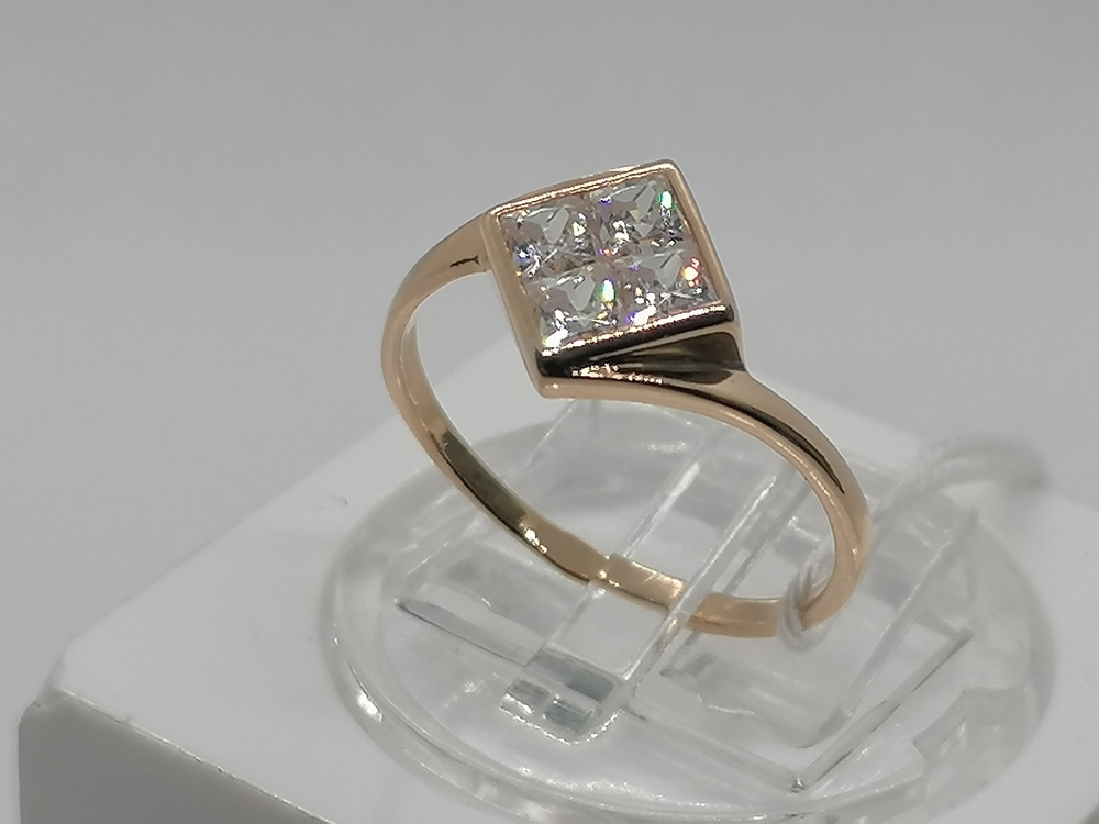 КОЛКМИ585 КОЛЬЦО С КАМНЯМИ (Au 585)