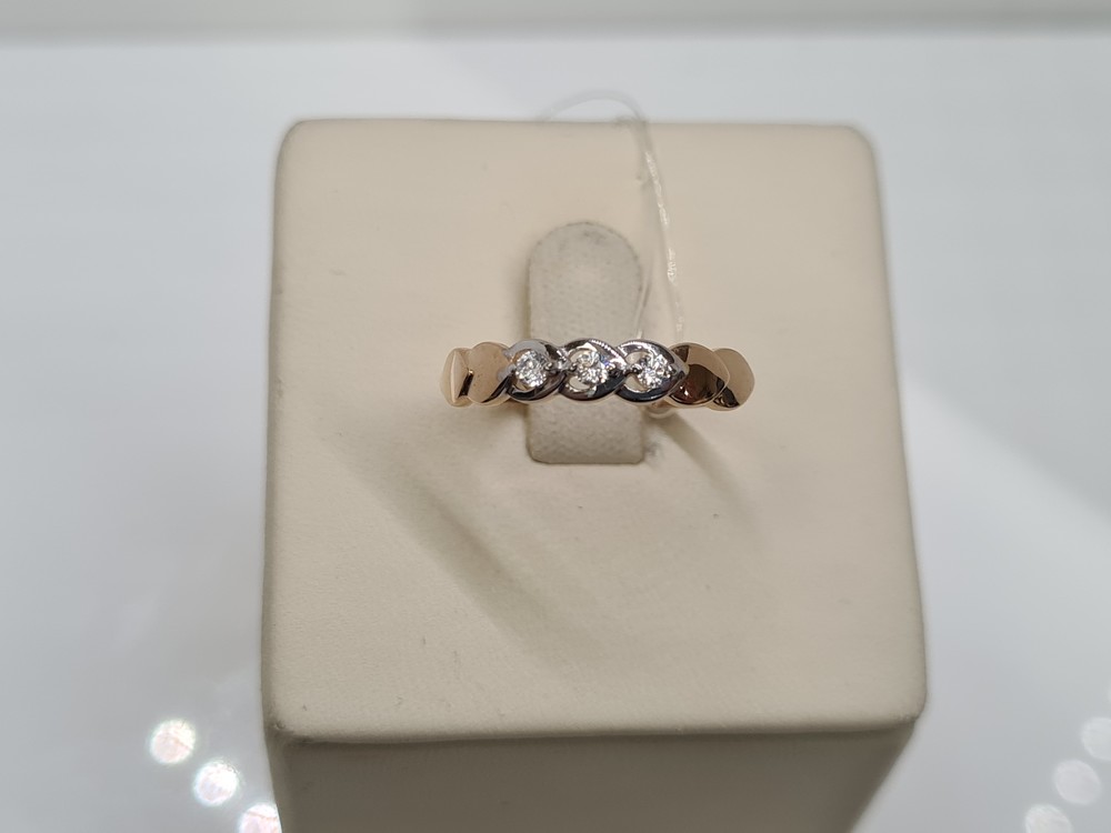 КОЛЬЦО С КАМНЯМИ (Au 585)