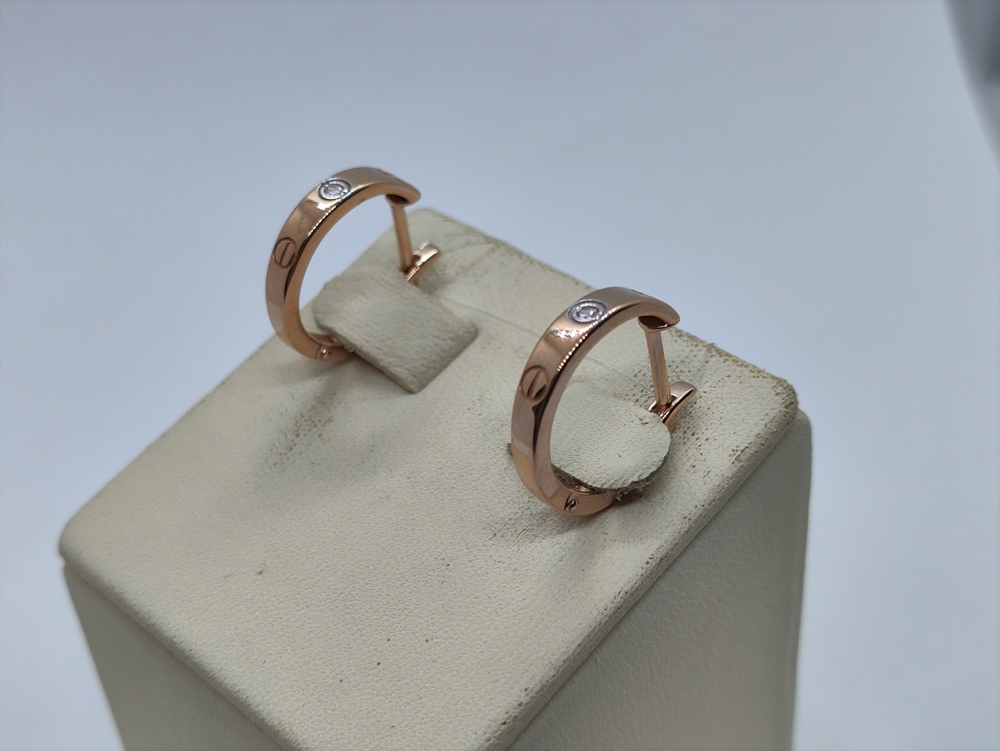 СЕРЬГИ С КАМНЕМ (Au 585)