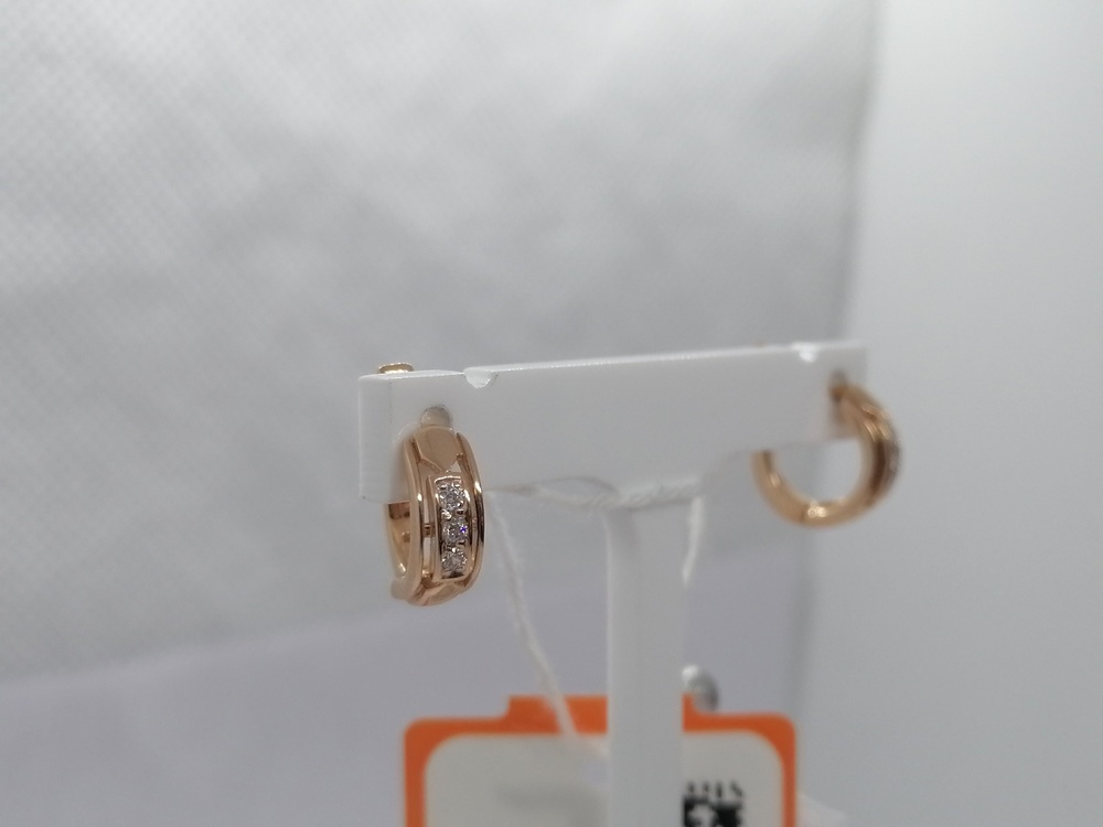 СКМИ585 СЕРЬГИ С КАМНЯМИ (Au 585)