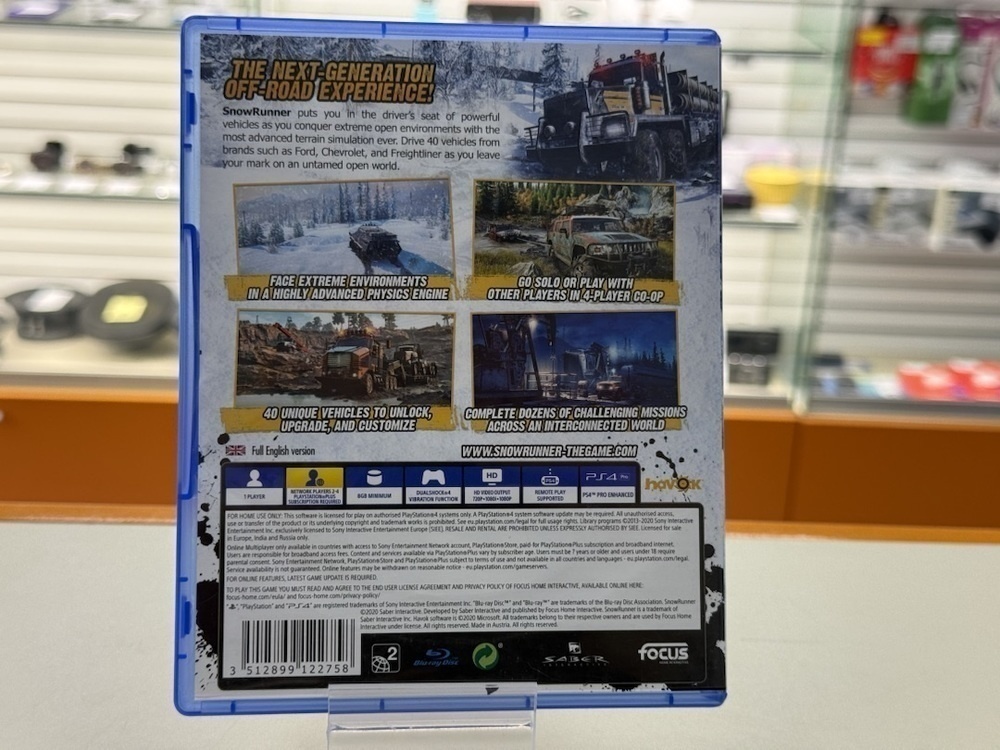 Игра  Playstation 4 Snowrunner