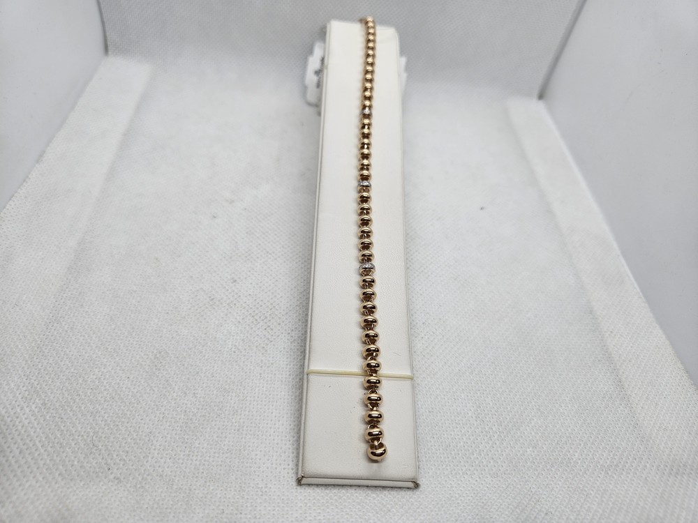 БРАСЛЕТ ФАНТАЗИЯ с камнями (Au 585)