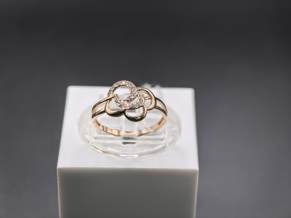 КОЛКМИ585 КОЛЬЦО С КАМНЯМИ (Au 585)