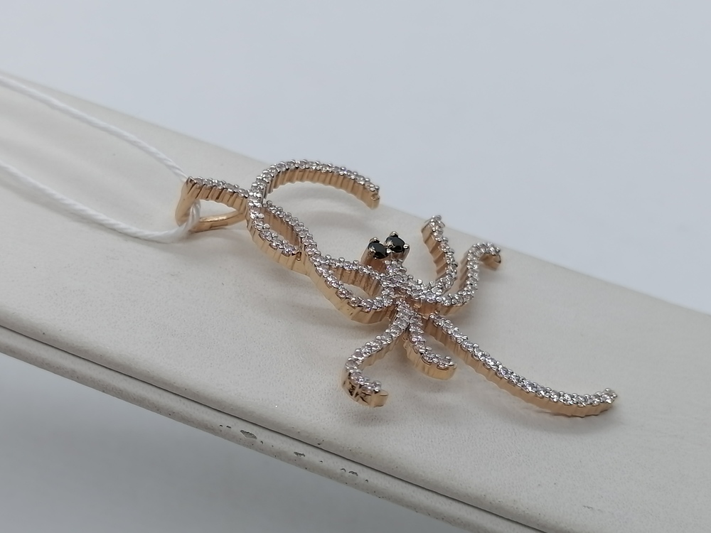 ПОДКМИ585 ПОДВЕСКА С КАМНЯМИ (Au 585)