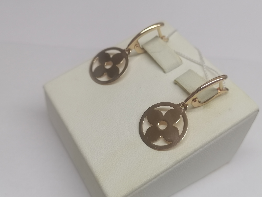 СЕРЬГИ БЕЗ КАМНЯ (Au 585)