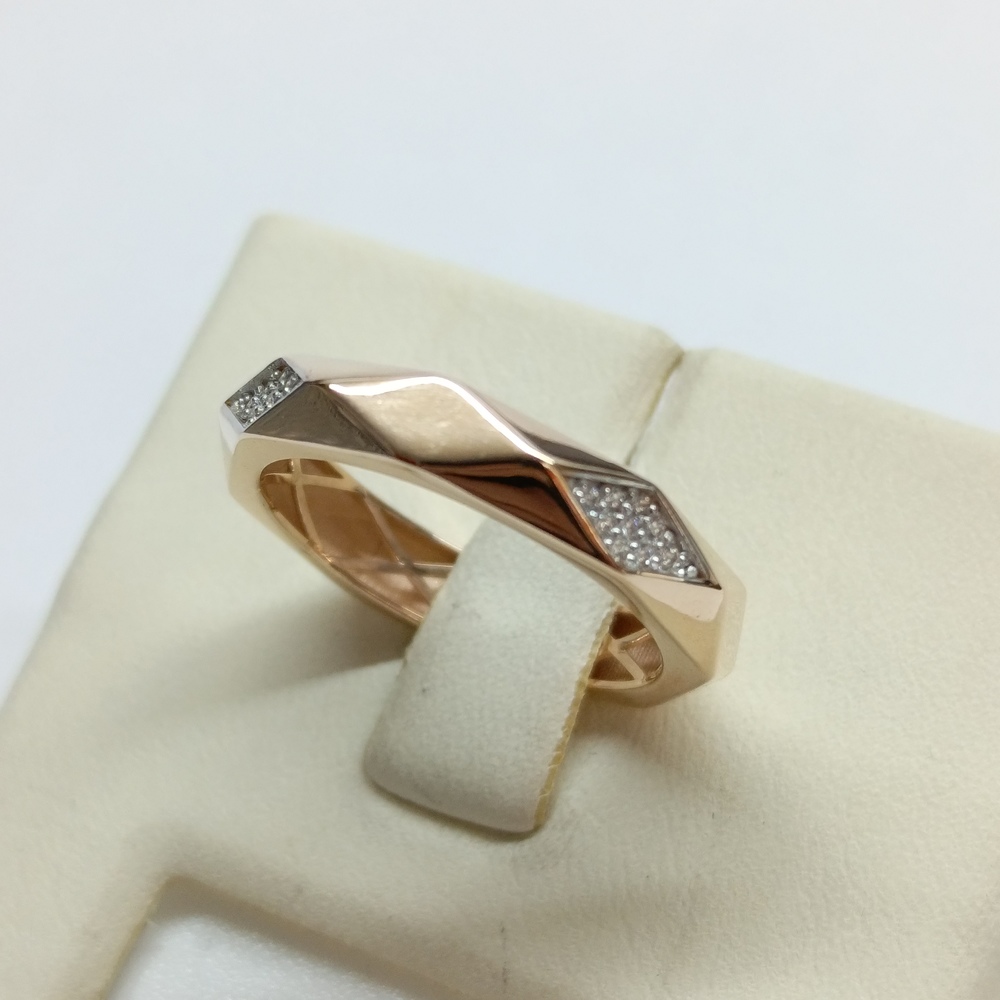 КОЛЬЦО С КАМНЯМИ (Au 585)