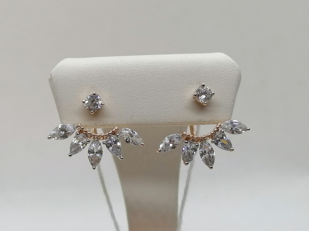 СКМИ585 СЕРЬГИ С КАМНЯМИ (Au 585)