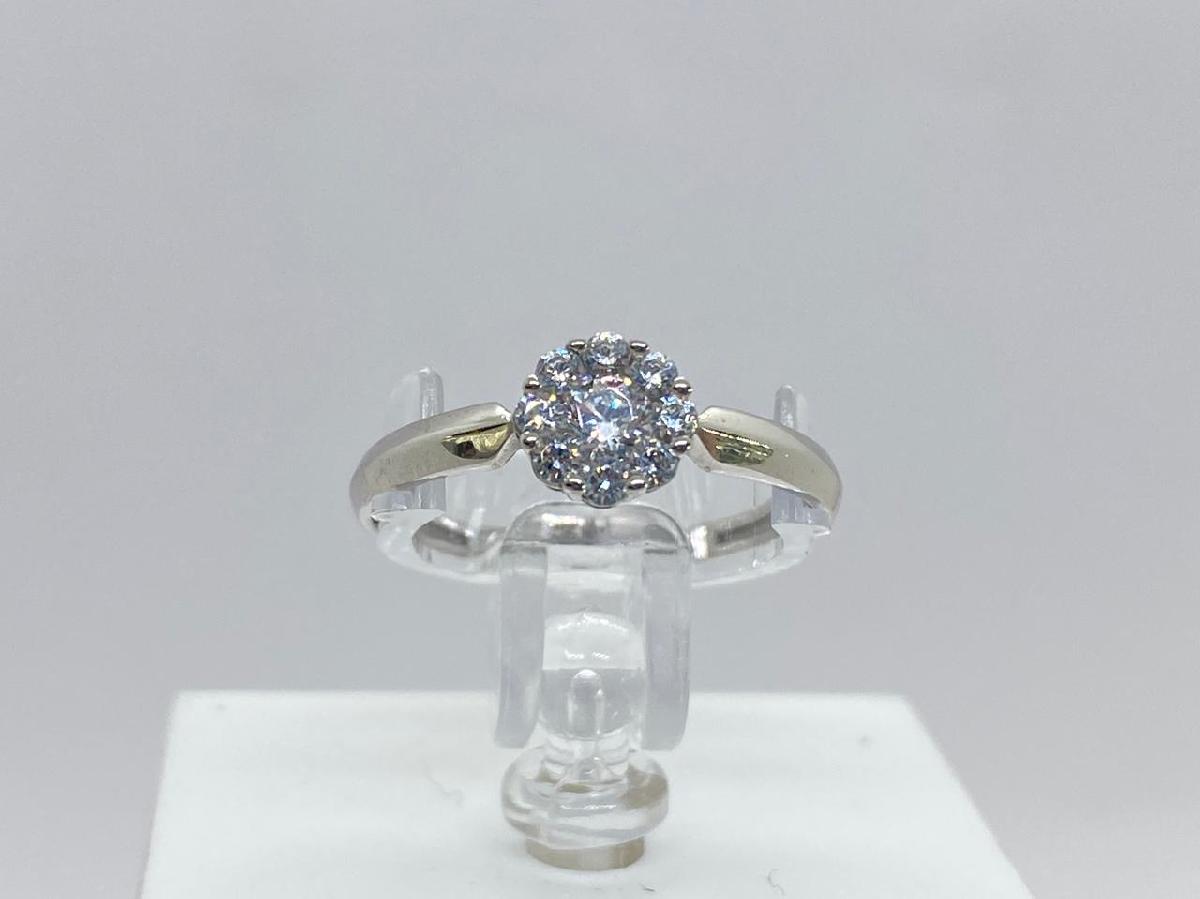 КОЛЬЦО С КАМНЯМИ (Au 585)