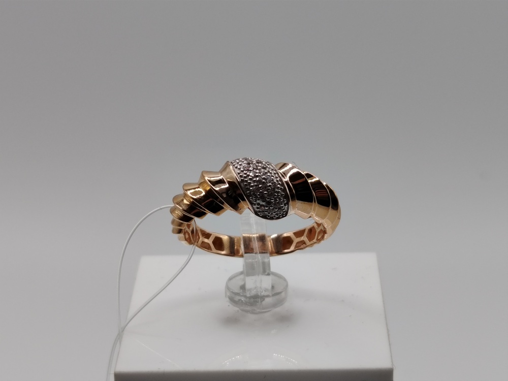 КОЛЬЦО С КАМНЯМИ (Au 585)