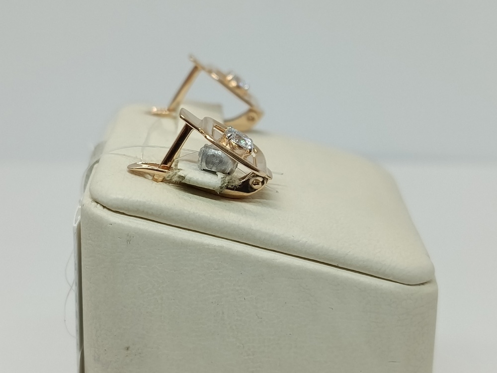 СЕРЬГИ С КАМНЕМ (Au 585)