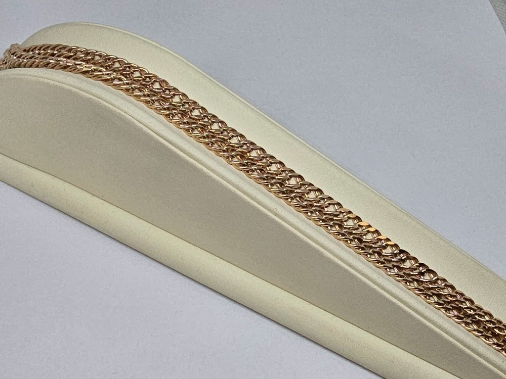 ЦПР2585 ЦЕПЬ ПУСТОТЕЛАЯ Ромб двойной (Au 585)