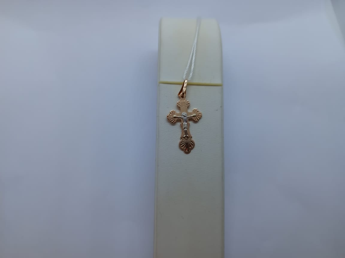 ПОДКБК585 ПОДВЕСКА КРЕСТ БЕЗ КАМНЯ (Au 585) ПОДКБК585 ПОДВЕСКА КРЕСТ БЕЗ КАМНЯ (Au 585)