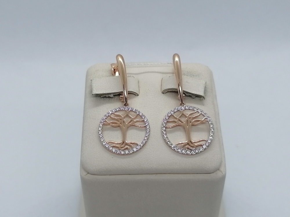 СЕРЬГИ С КАМНЯМИ (Au 585)