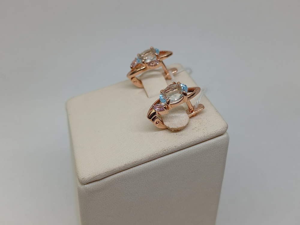 СЕРЬГИ С КАМНЯМИ (Au 585)