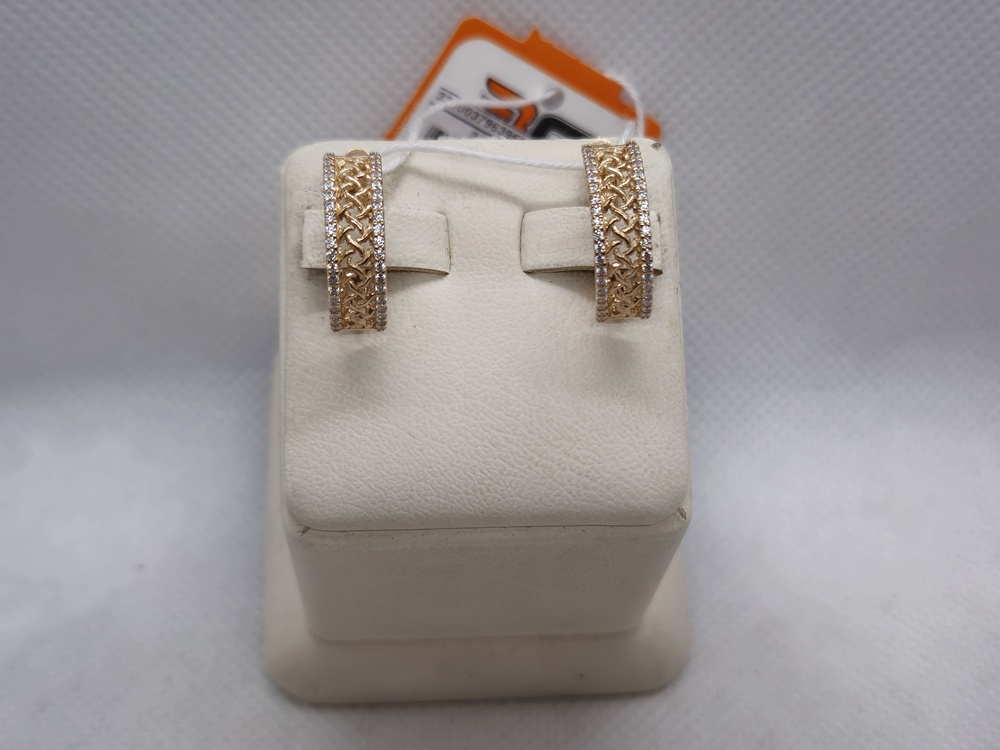 СКМИ585 СЕРЬГИ С КАМНЯМИ (Au 585)