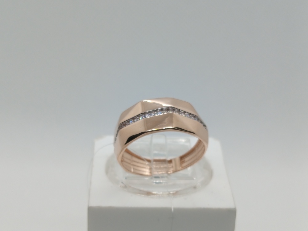 КОЛЬЦО С КАМНЯМИ (Au 585)