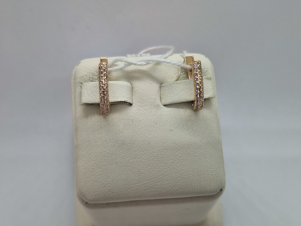 СКМИ585 СЕРЬГИ С КАМНЯМИ (Au 585)