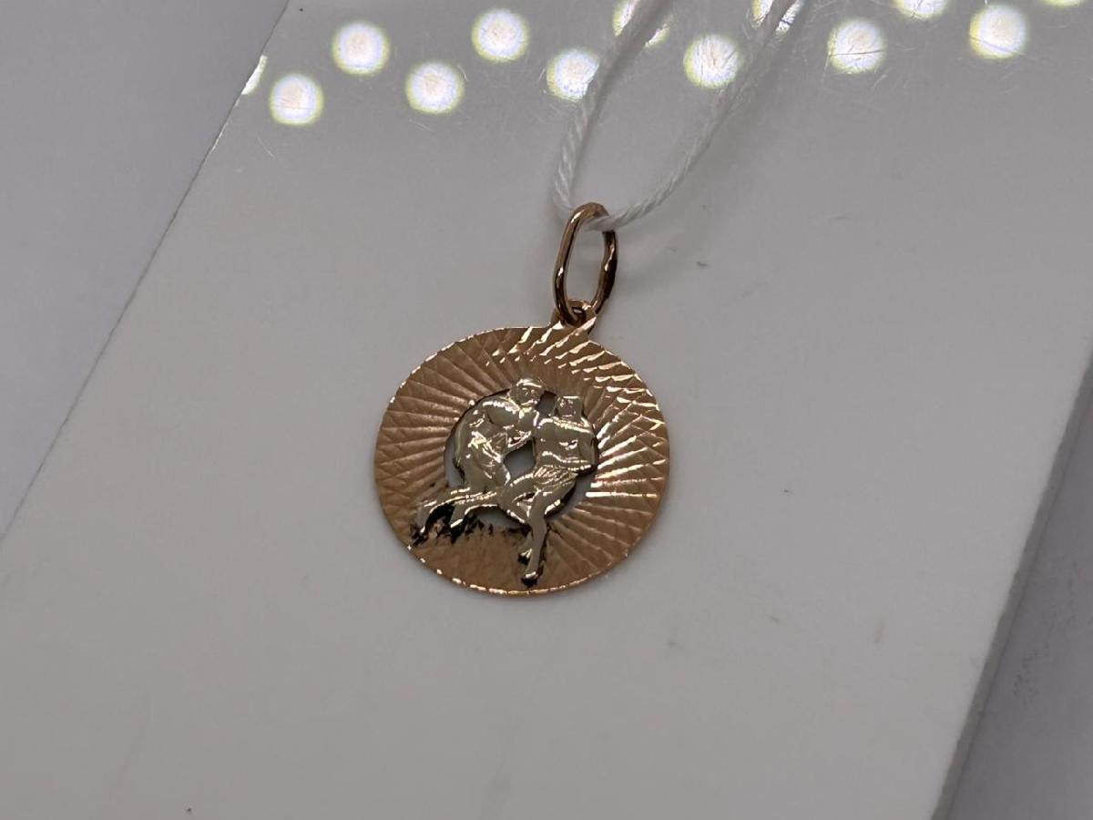 ПОДВЕСКА ЗНАК ЗОДИАКА БЛИЗНЕЦЫ Au 585