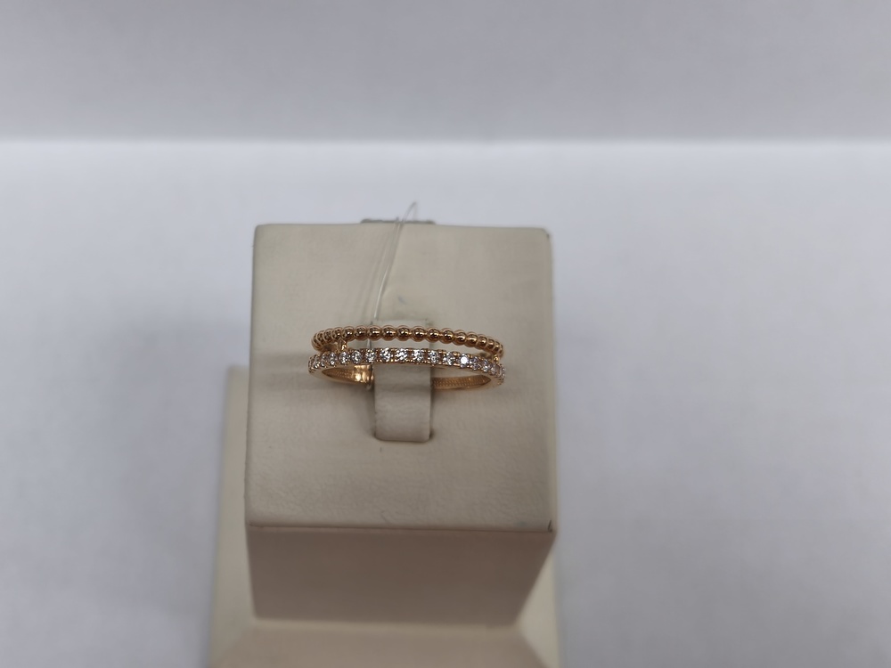 КОЛЬЦО С КАМНЯМИ (Au 585)