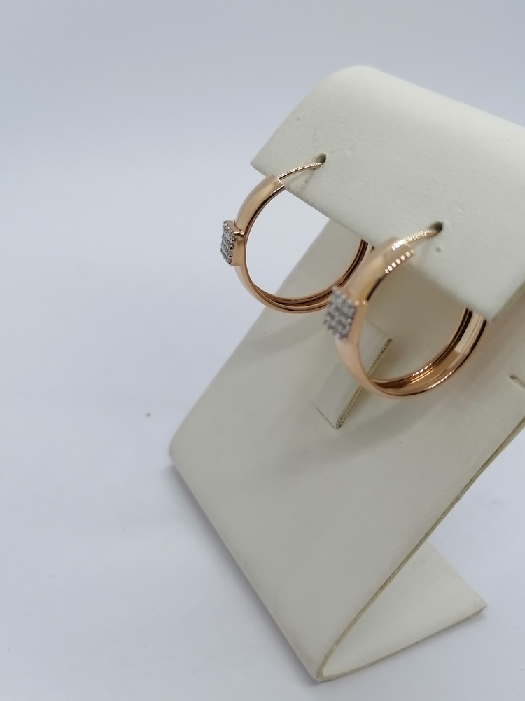 СЕРЬГИ КОНГО с камнями (Au 585)