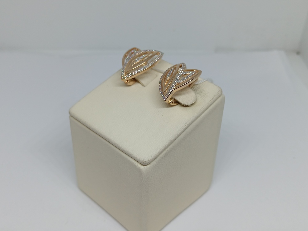 СКМИ585 СЕРЬГИ С КАМНЯМИ (Au 585)