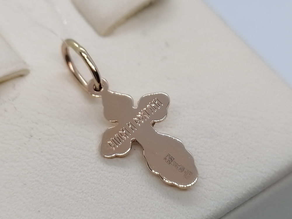 ПОДВЕСКА КРЕСТ без камня (Au 585)