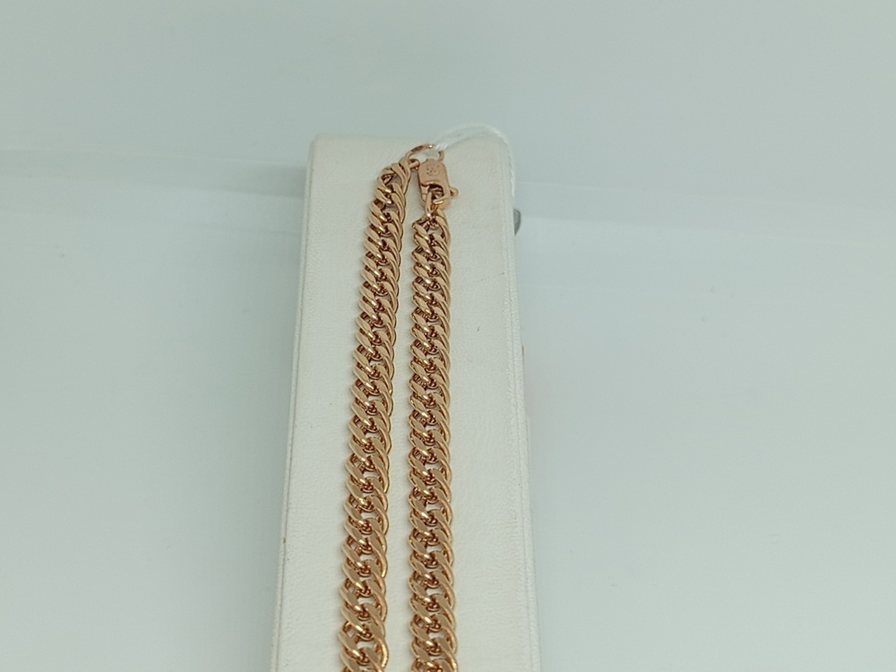 ЦЕПЬ ПУСТОТЕЛАЯ Ромб двойной (Au 585)