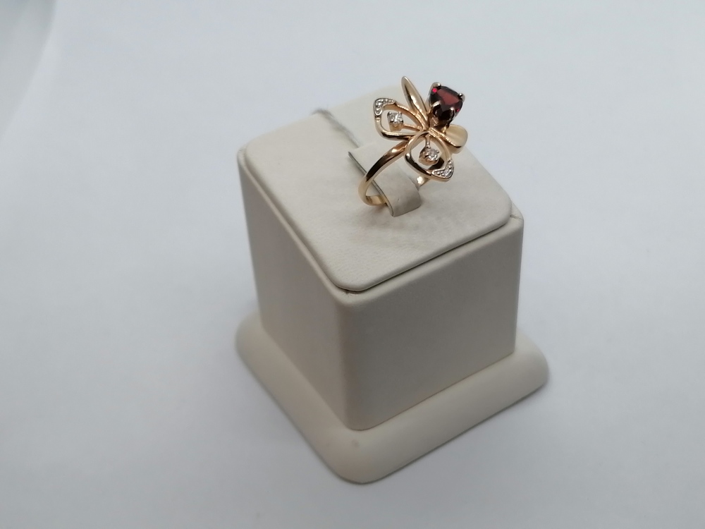 КОЛКМИ585 КОЛЬЦО С КАМНЯМИ (Au 585)