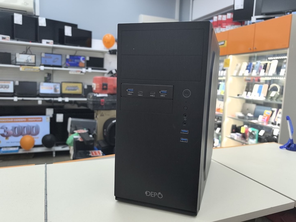 Системный блок DEPO; Ryzen 5 3600, GeForce GT 730, 8 Гб, 512 GB, Нет