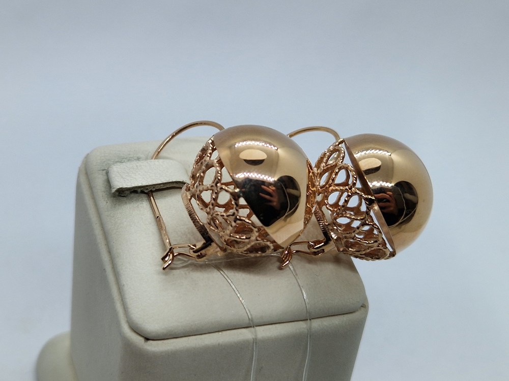 СЕРЬГИ ШАРЫ (Au 585)