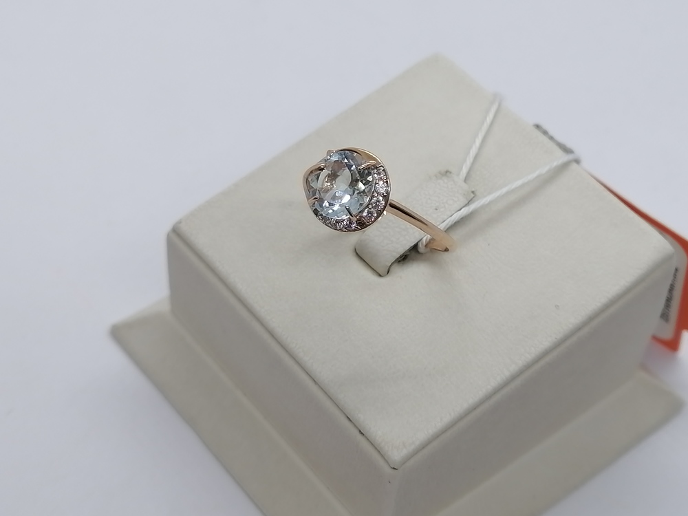 КОЛЬЦО С КАМНЯМИ (Au 585)