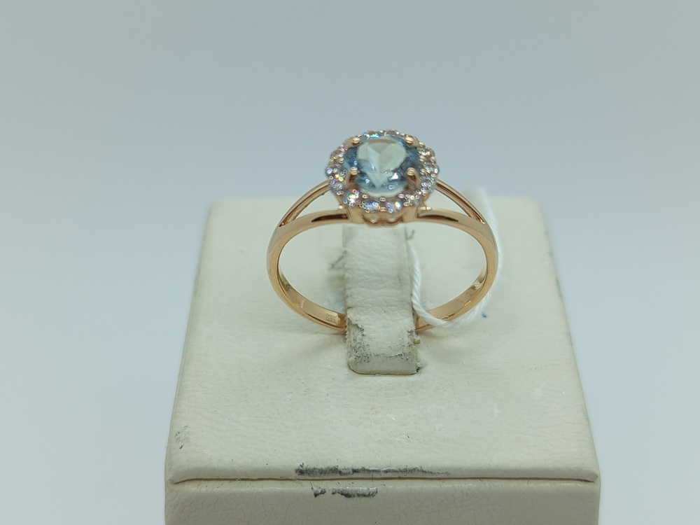 КОЛЬЦО С КАМНЯМИ (Au 585)