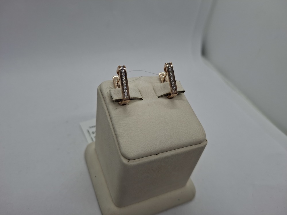 СЕРЬГИ С КАМНЕМ (Au 585)