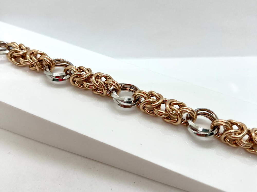 Т-26218 БРАСЛЕТ ФАНТАЗИЯ без камня (Au 585)