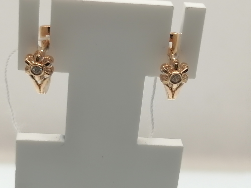 СЕРЬГИ С КАМНЯМИ (Au 585)