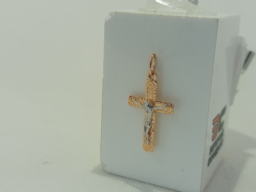 ПОДВЕСКА КРЕСТ без камня (Au 585)