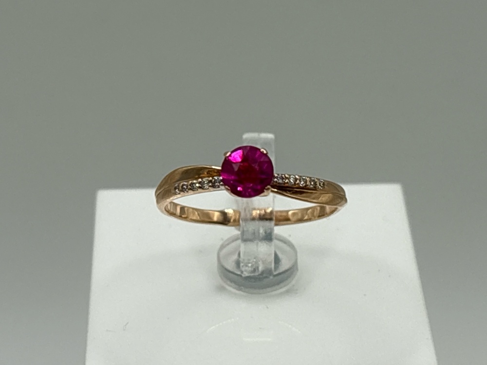 КОЛКМИ585 КОЛЬЦО С КАМНЯМИ (Au 585)