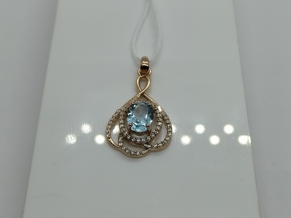 ПОДКМИ585 ПОДВЕСКА С КАМНЯМИ (Au 585)